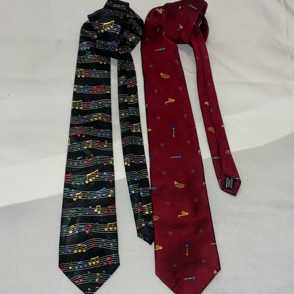 steven harris Other - Men’s Music Lot of Ties Music Notes and Bass Instruments Music Notes and Horns